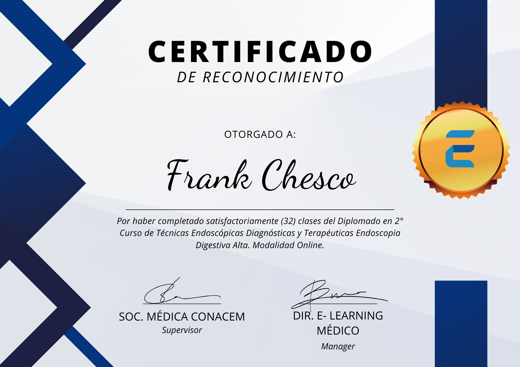 Curso de Técnicas Endoscópicas Diagnósticas